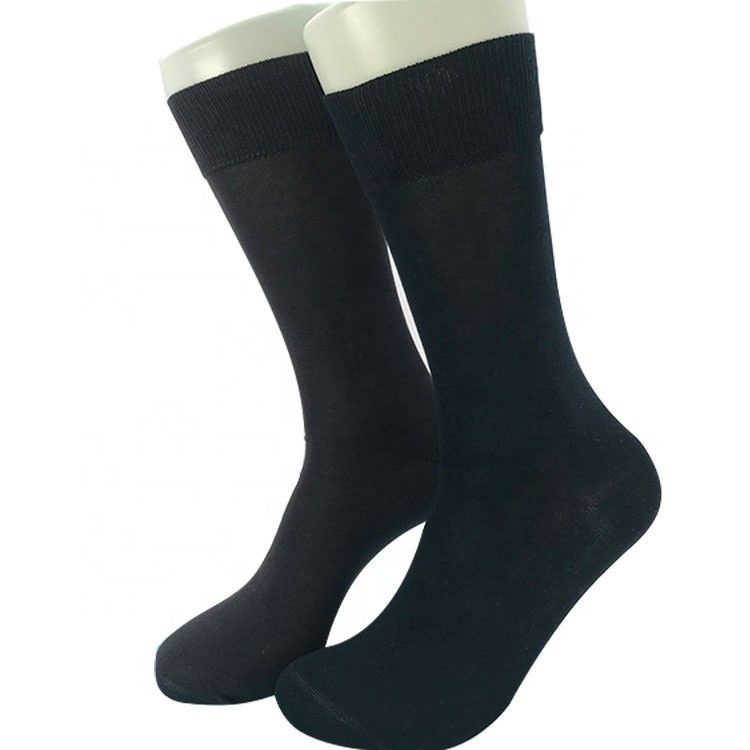 15% de poliamida padrão sólido meias de tripulação masculina para uso comercial e casual Design personalizado