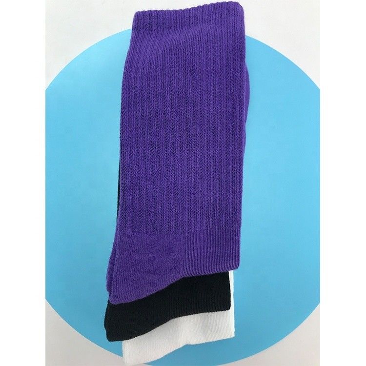 Calças de basquetebol de detecção de agulhas em roxo 70% algodão penteado 25% poliamida para correr